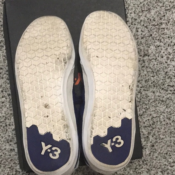 Y-3 Men's Purple and White Sneakers  Size US 8.5 - Picture 4 of 9